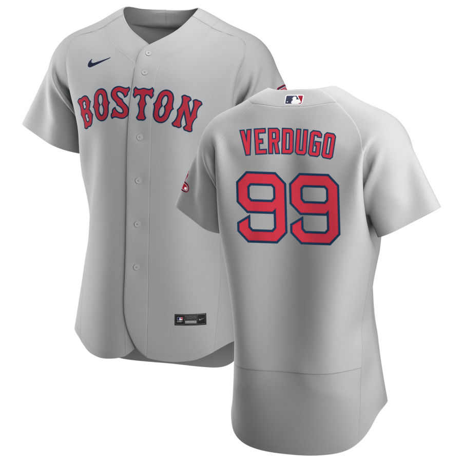 Boston Red Sox 99 Alex Verdugo Men Nike Gray Road 2020 Authentic Team MLB Jersey